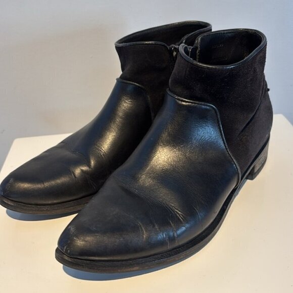Rag & Bone Aston Suede Leather Short Ankle Biker Boot Size 9.5 - Picture 10 of 13